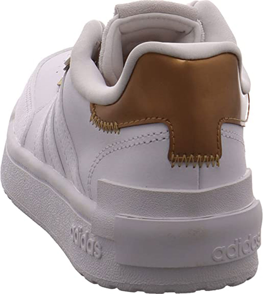 Adidas Postmove - White / White / Gold Imitation leather