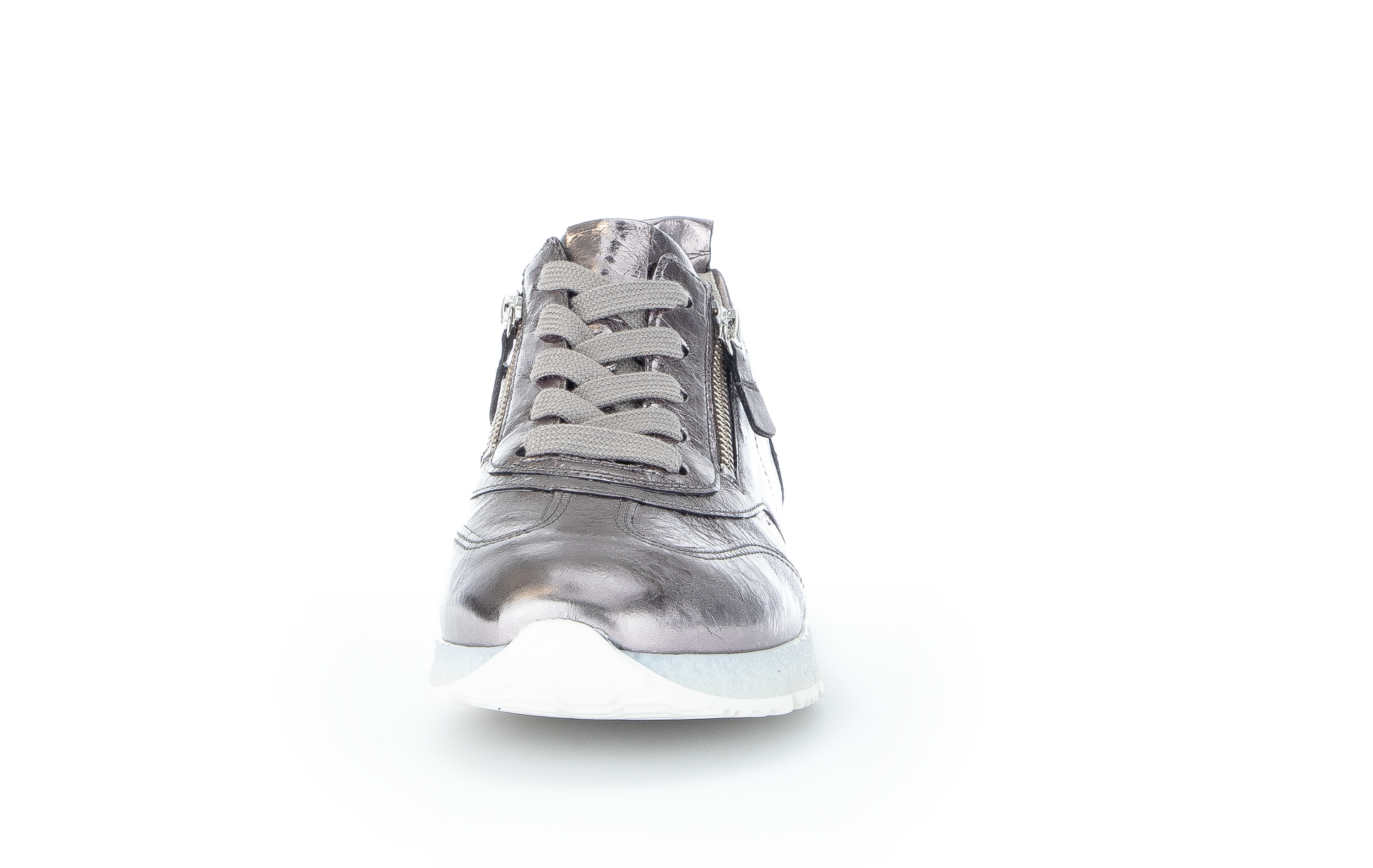 Gabor Shoes Sneaker Silver smooth leather