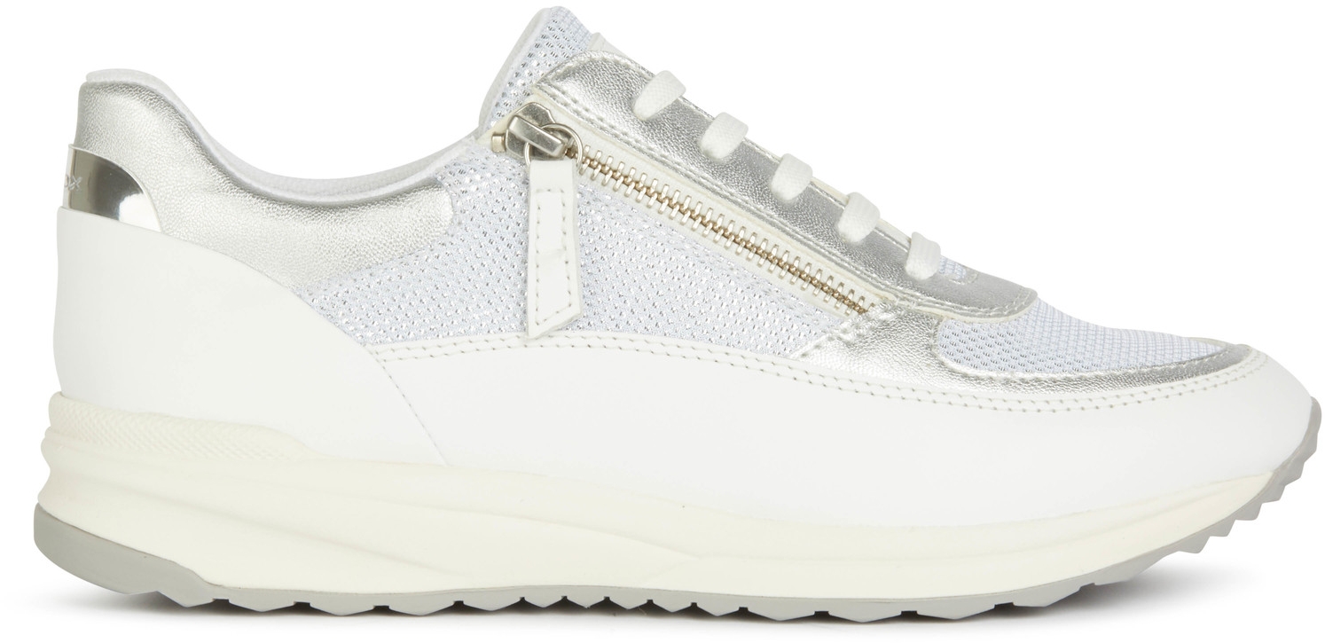 GEOX Airell A - White / Off White Synthetics/Leather