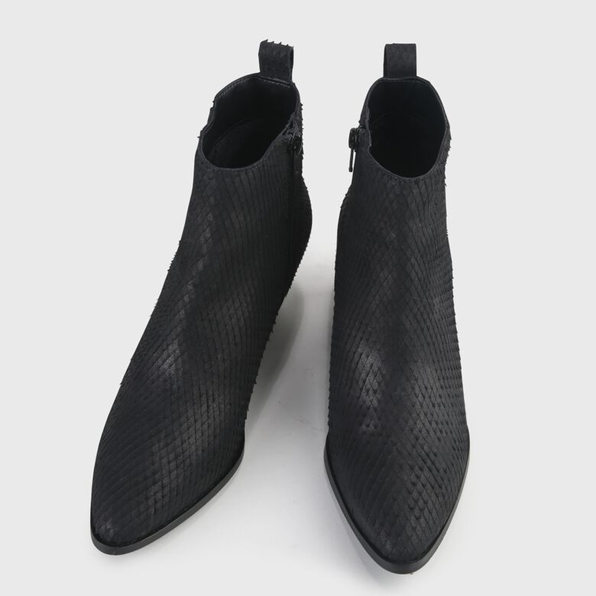 Buffalo Milana - Ankle-Boot - Snake - Black Boxcalf leather
