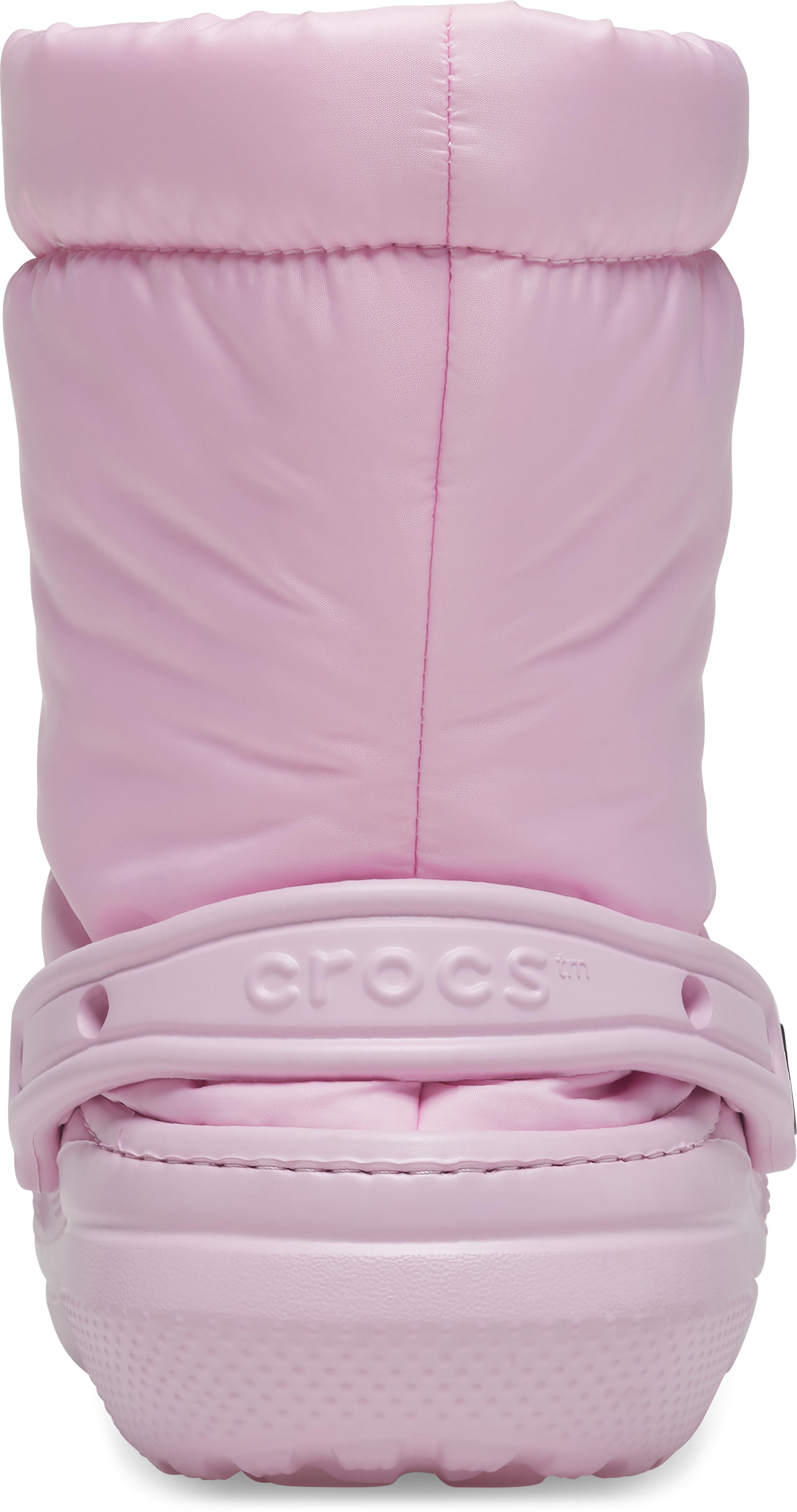 crocs Classic Lined Neo Puff Boot Women Ballerina Pink Croslite