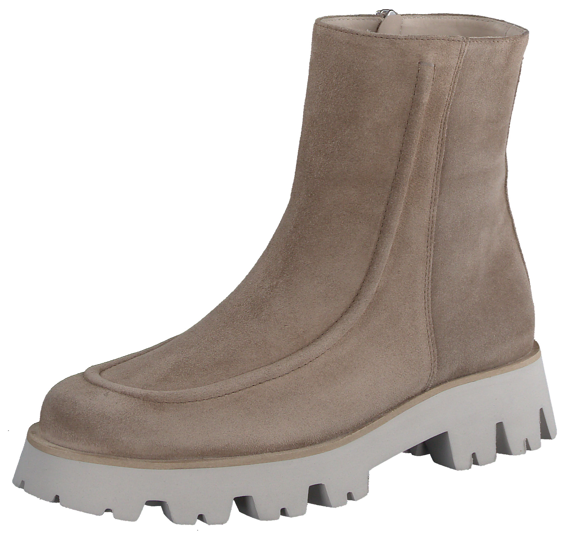 Stiefelette - Brown suede leather