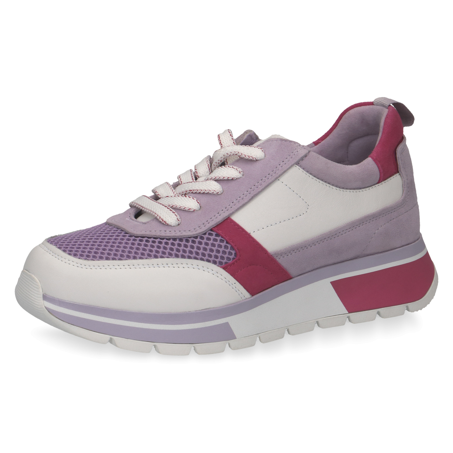 Caprice Sneaker - Pink / Weiß Leder/Synthetik