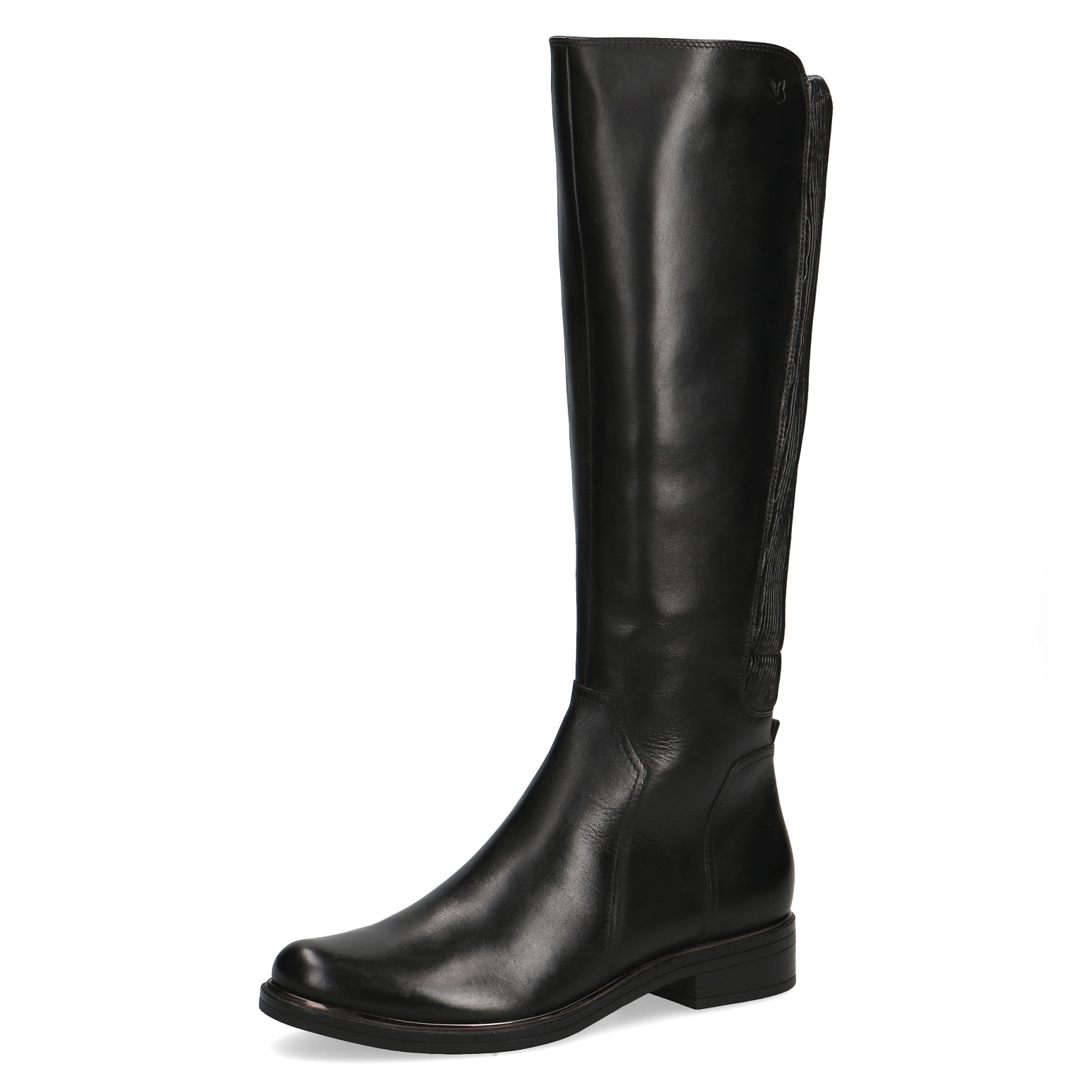 Caprice Stiefel - Black Leather/Synthetic