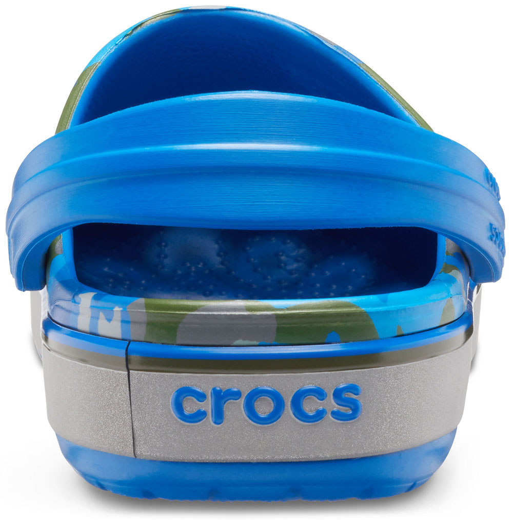 crocs Crocband Camo Reflect Band Clog Kids Bright Cobalt Croslite