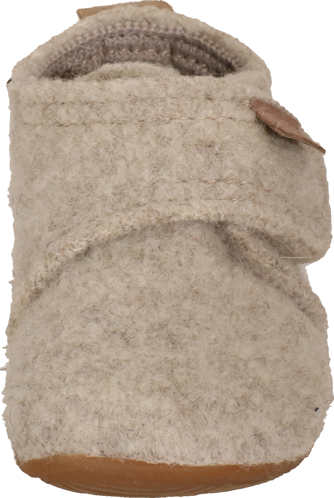 Babyklettschuh Naturwolle - Wollweiß Wolle