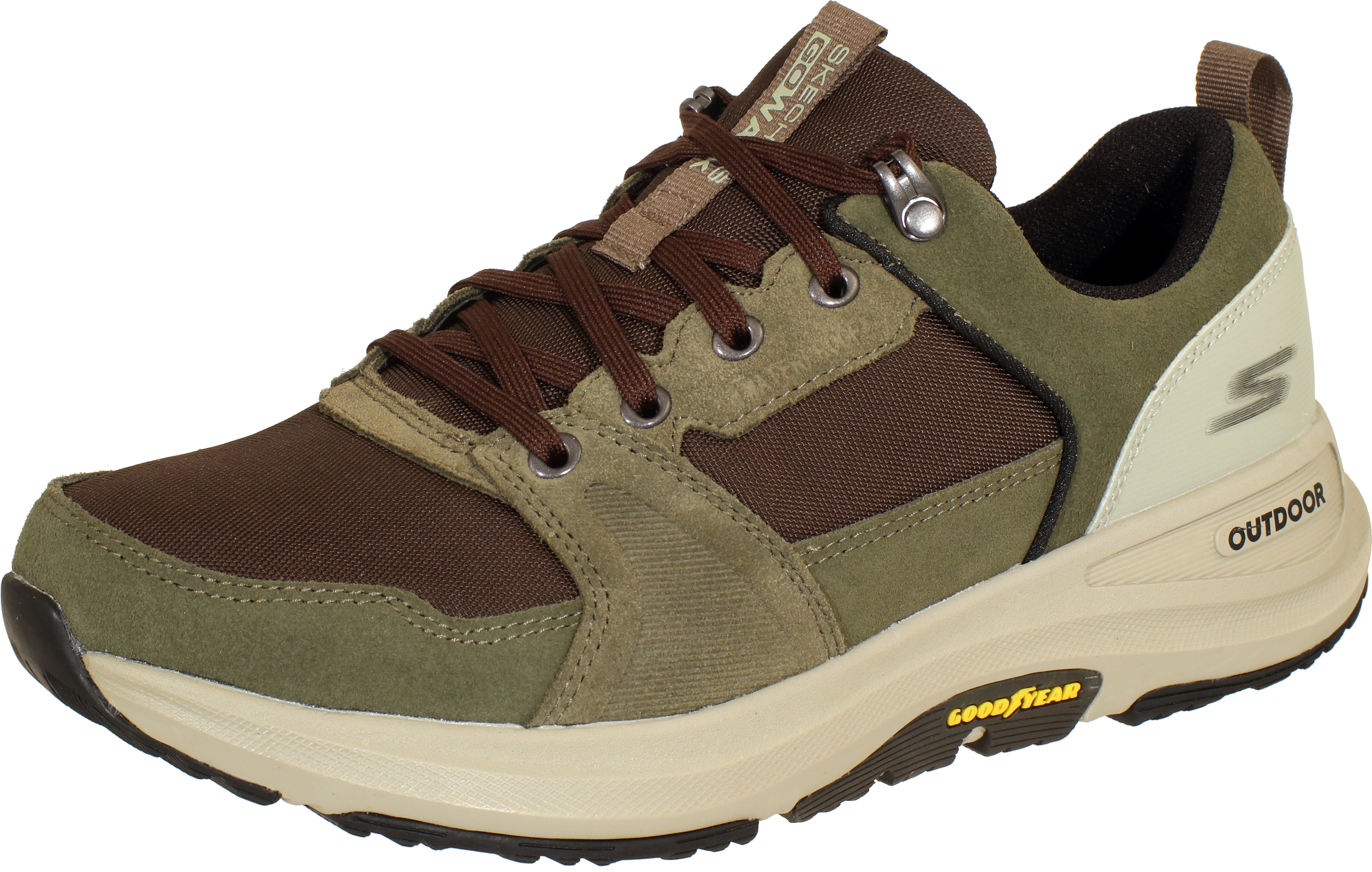 Go Walk Outdoor - Massif - Olive / Brown Leather/Synthetic