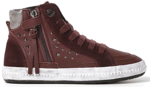 GEOX Geox Witty - Dark Red leather/velours