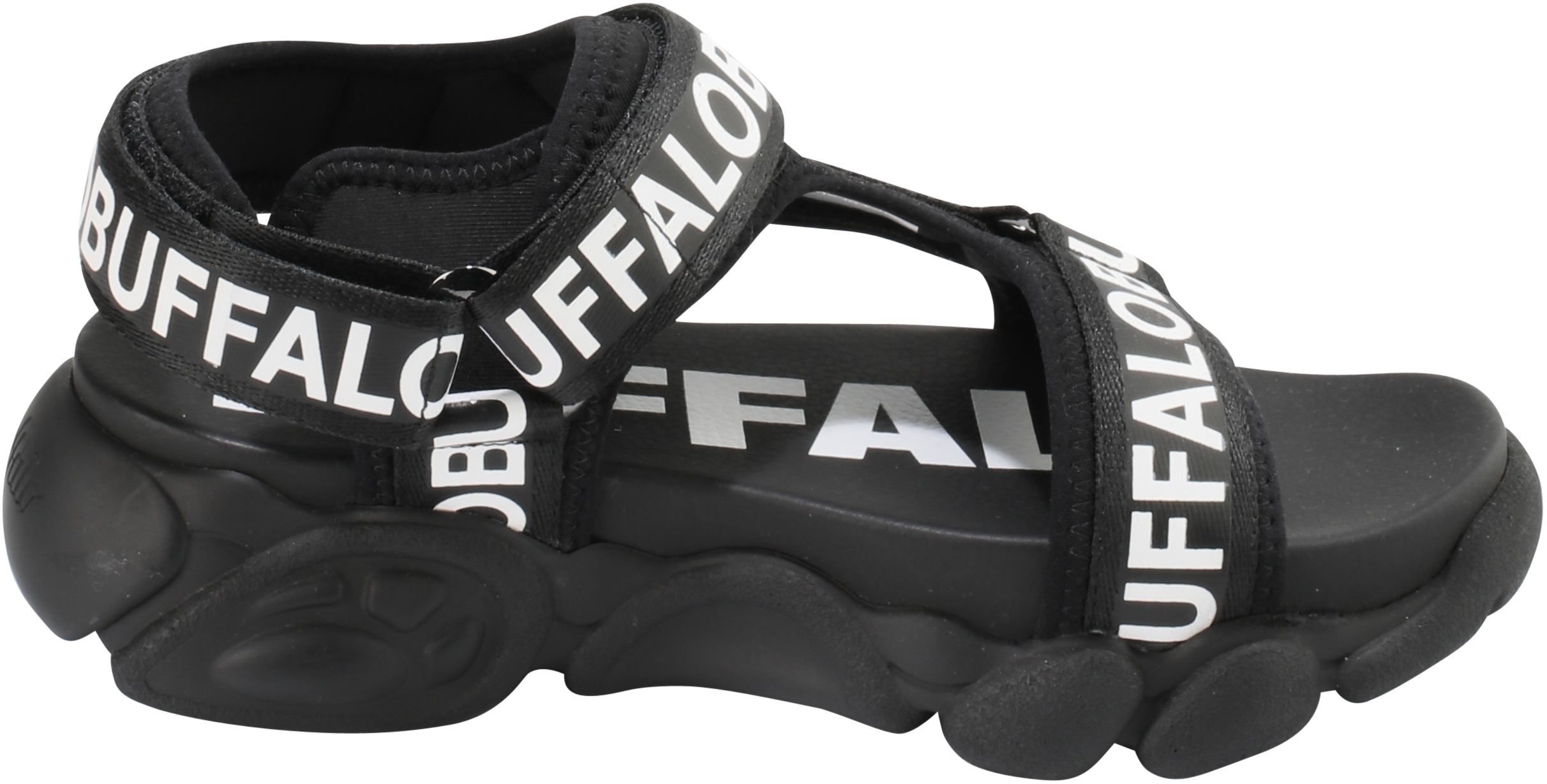 Buffalo Cld Tec - Sandal Platform - Nylon - Schwarz Synthetik