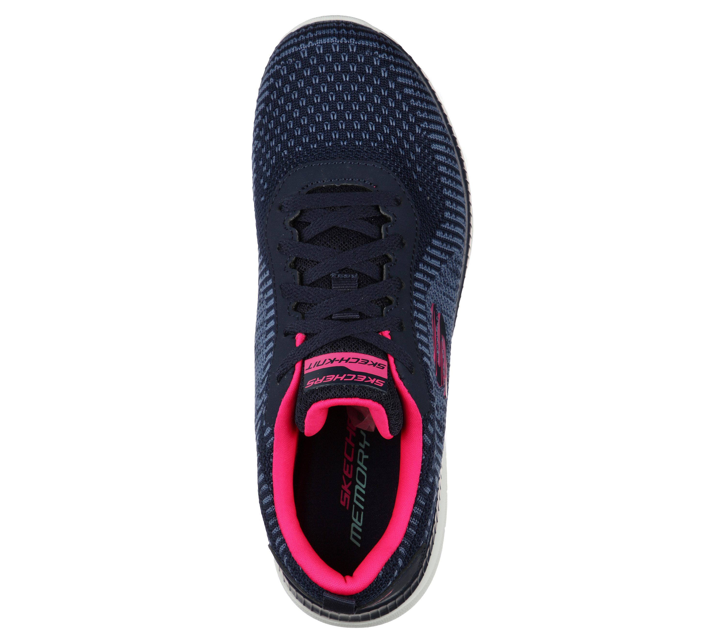 Skechers Bountiful - Purist - Navy / Hot Pink Polyester