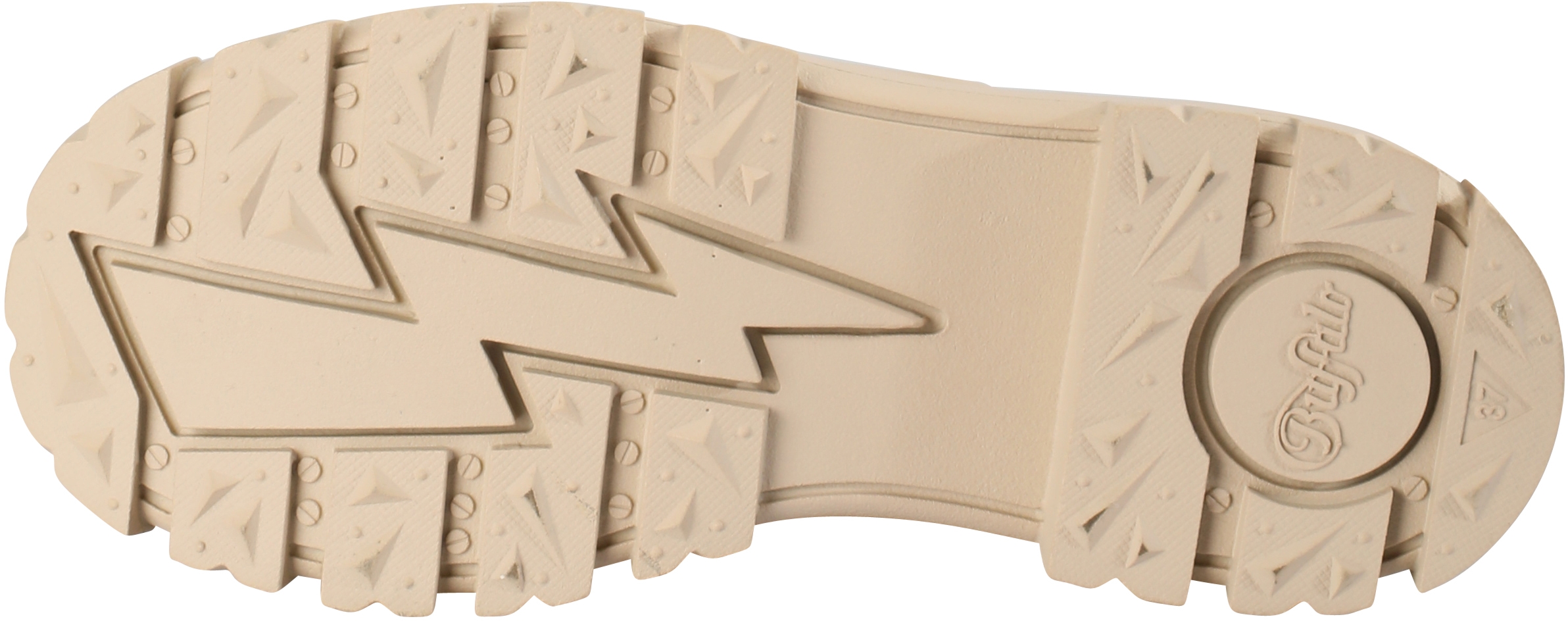 Buffalo Aspha Cls - Shoe Flat - Vegan Box Nappa - Beige Imitation leather