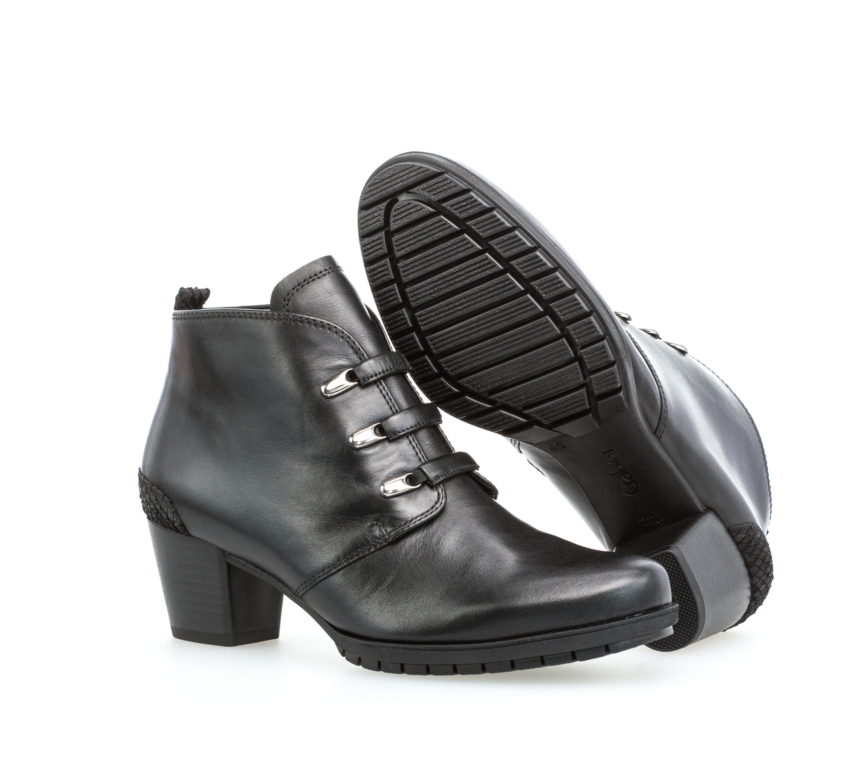 Gabor Shoes Stiefelette - Schwarz Glattleder