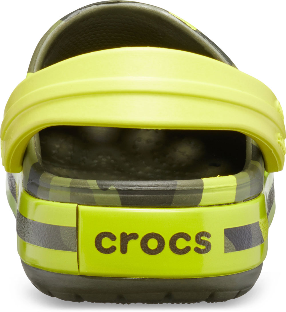 crocs Crocband Multi Graphic Clog Kids Citrus Croslite