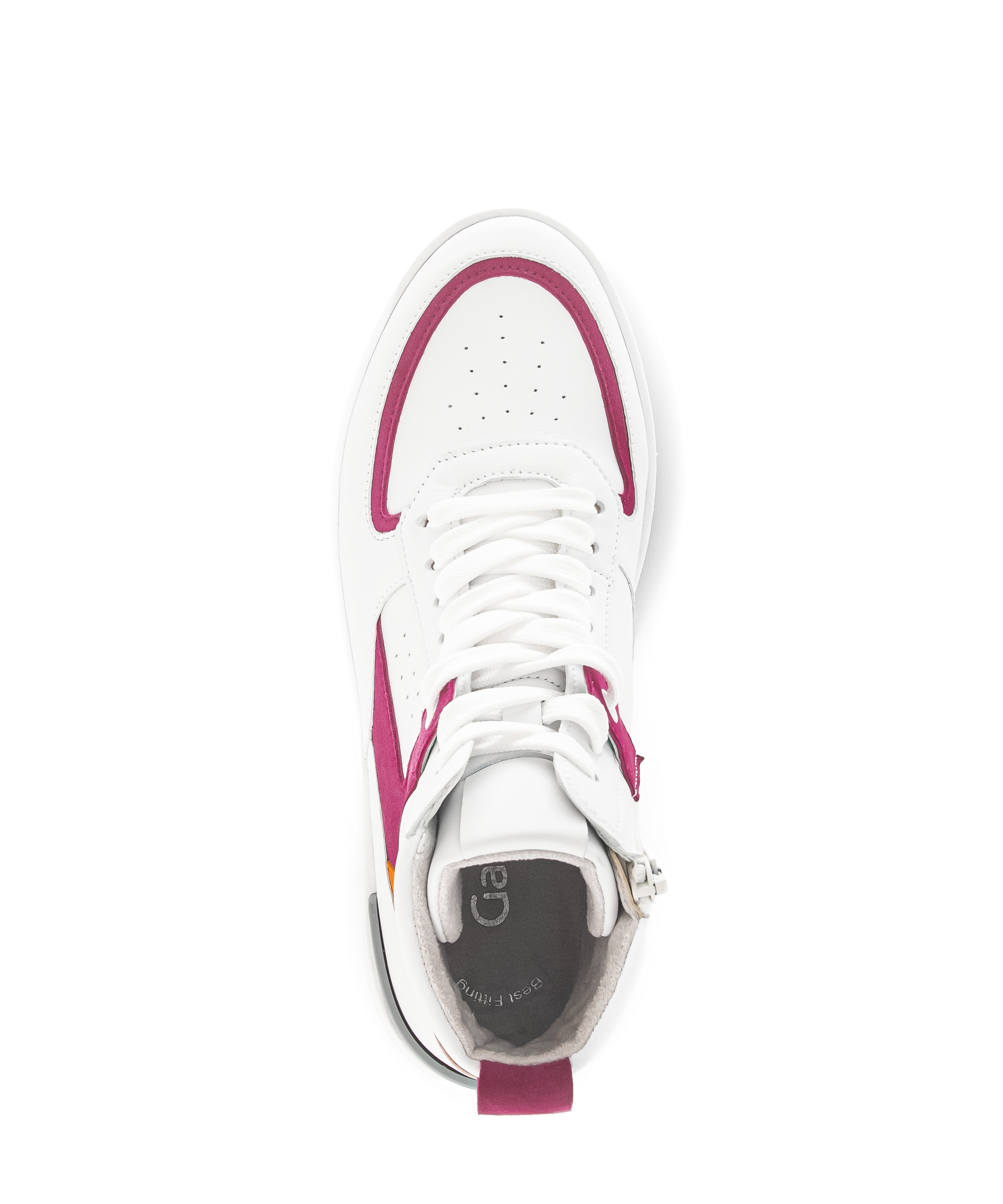 Gabor Shoes Sneaker High - Weiß / Pink Leder/Sympathex