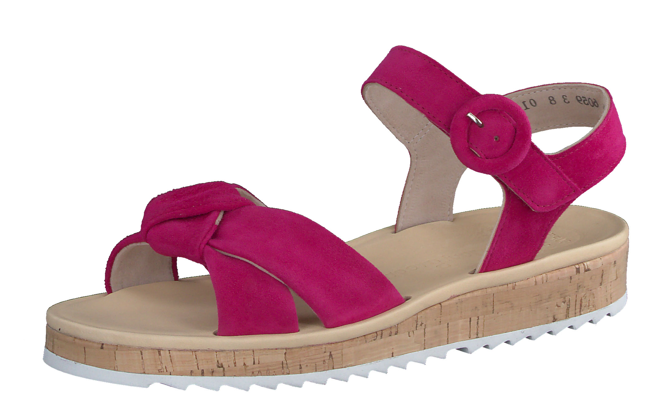 Sandalette - Pink Veloursleder